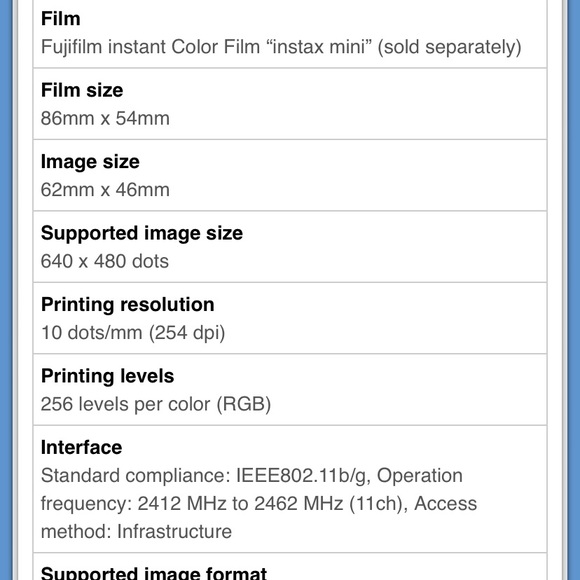 Fujifilm Instax Share SP-1 Instant Film Printer - Picture 7 of 8